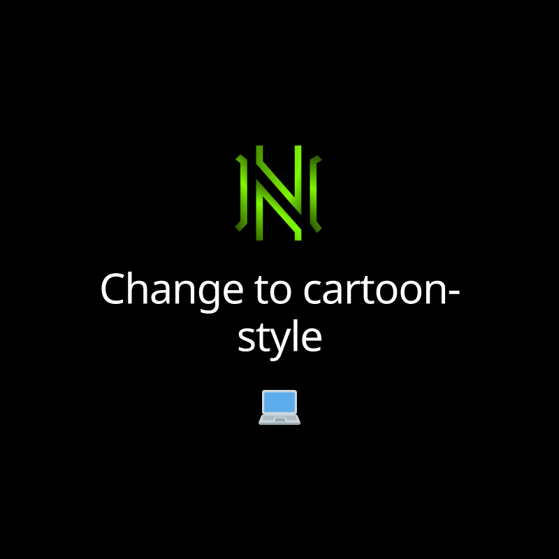 Change to cartoon-style