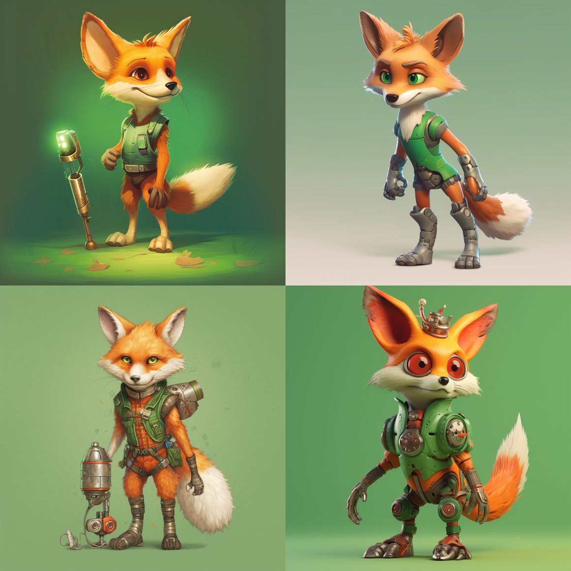 Resilient Spirit: The Courageous Fox with a Prosthetic Leg