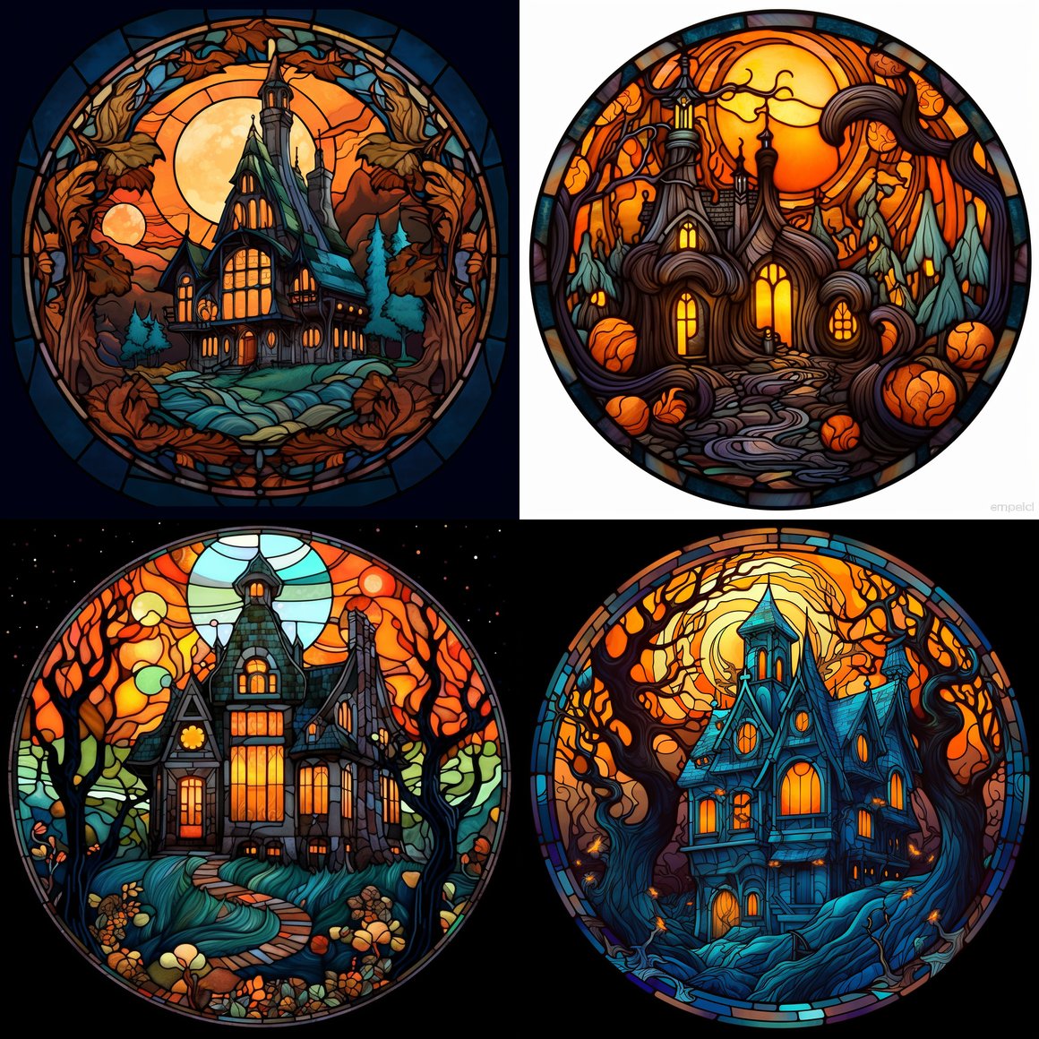 Haunted Artistry: A Stained Glass Odyssey