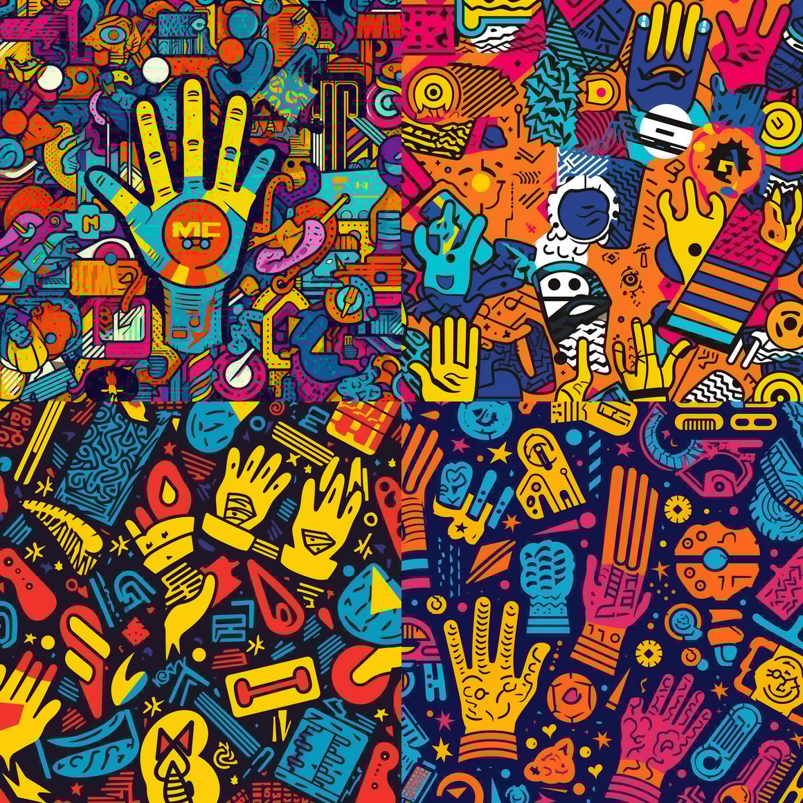 Retro Vibe Mid-Journey with MC Hammer Twist