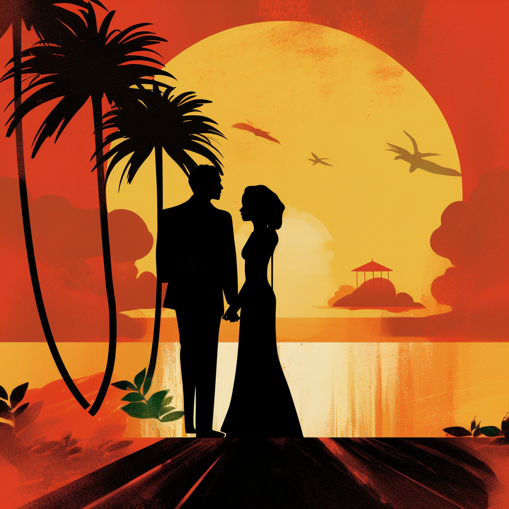 Retro Tropical Wedding: A Saúl Bass Inspired Love Story