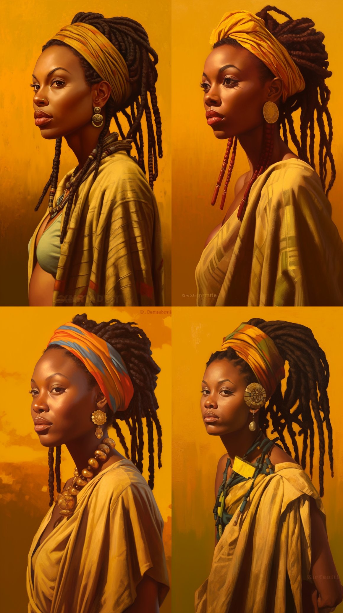 A Jamaican Rasta Woman's Portrait in the 1970s