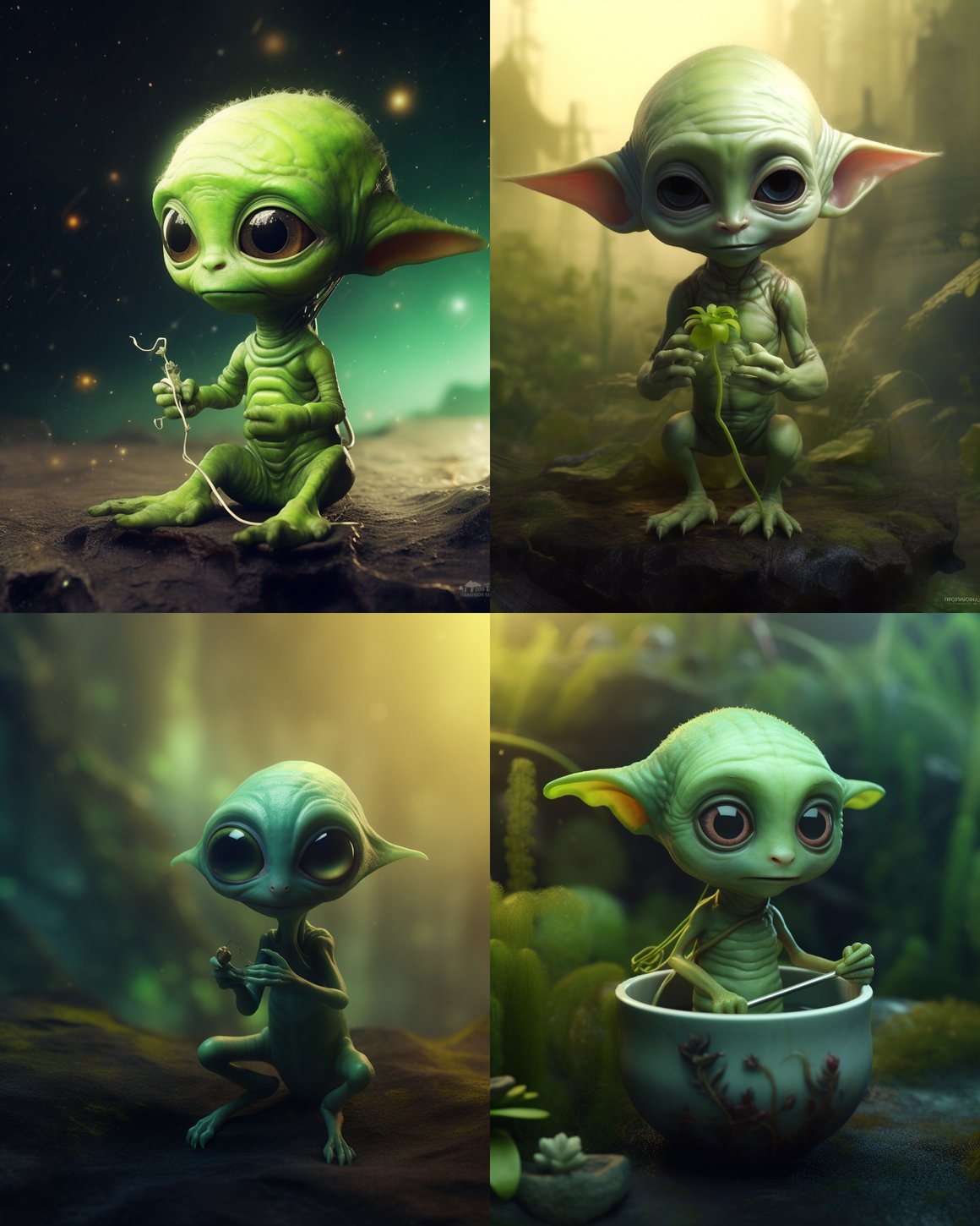 Mid-trip Encounters: The Little Green Alien Chronicles