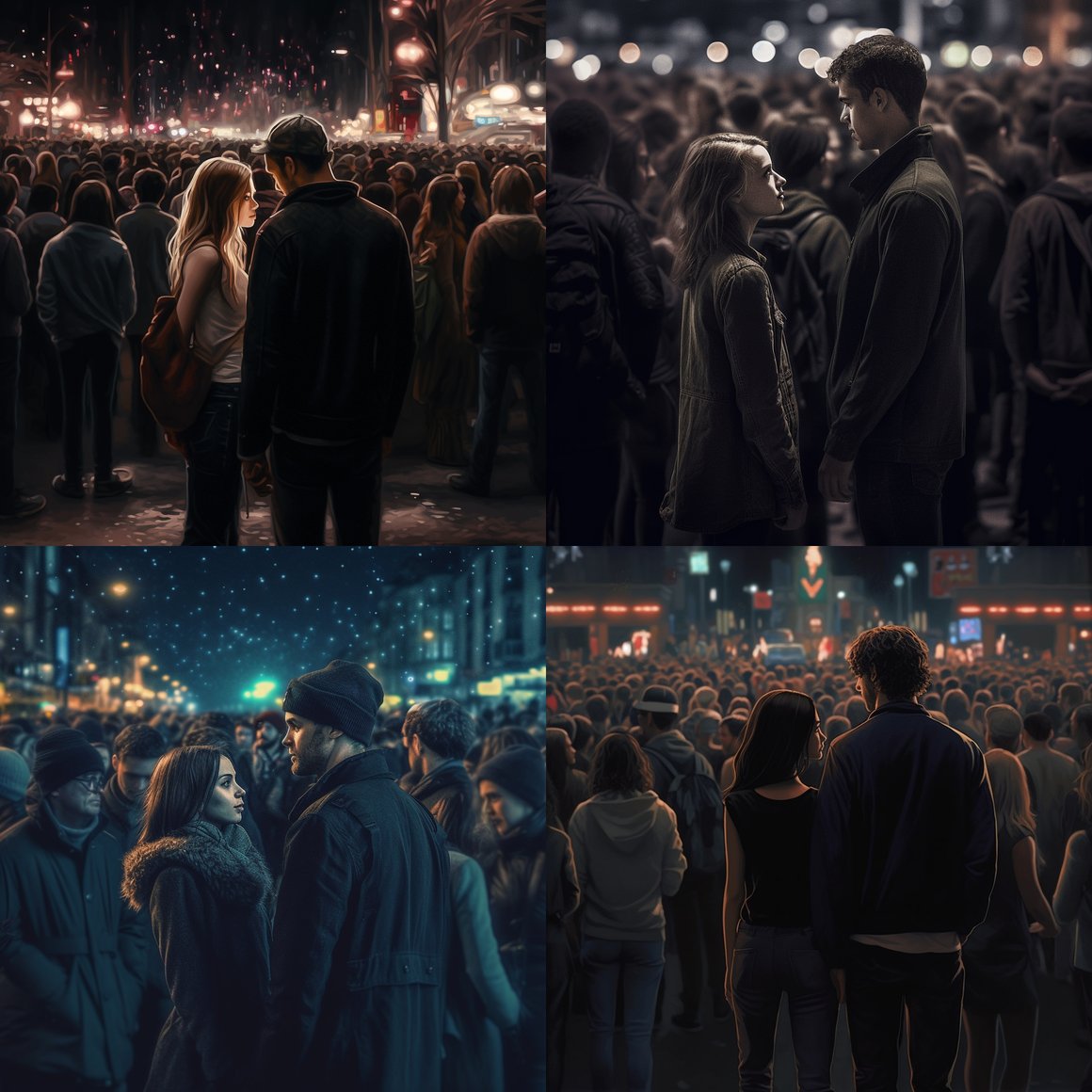 Midnight Encounter: A Hyper-realistic Perspective