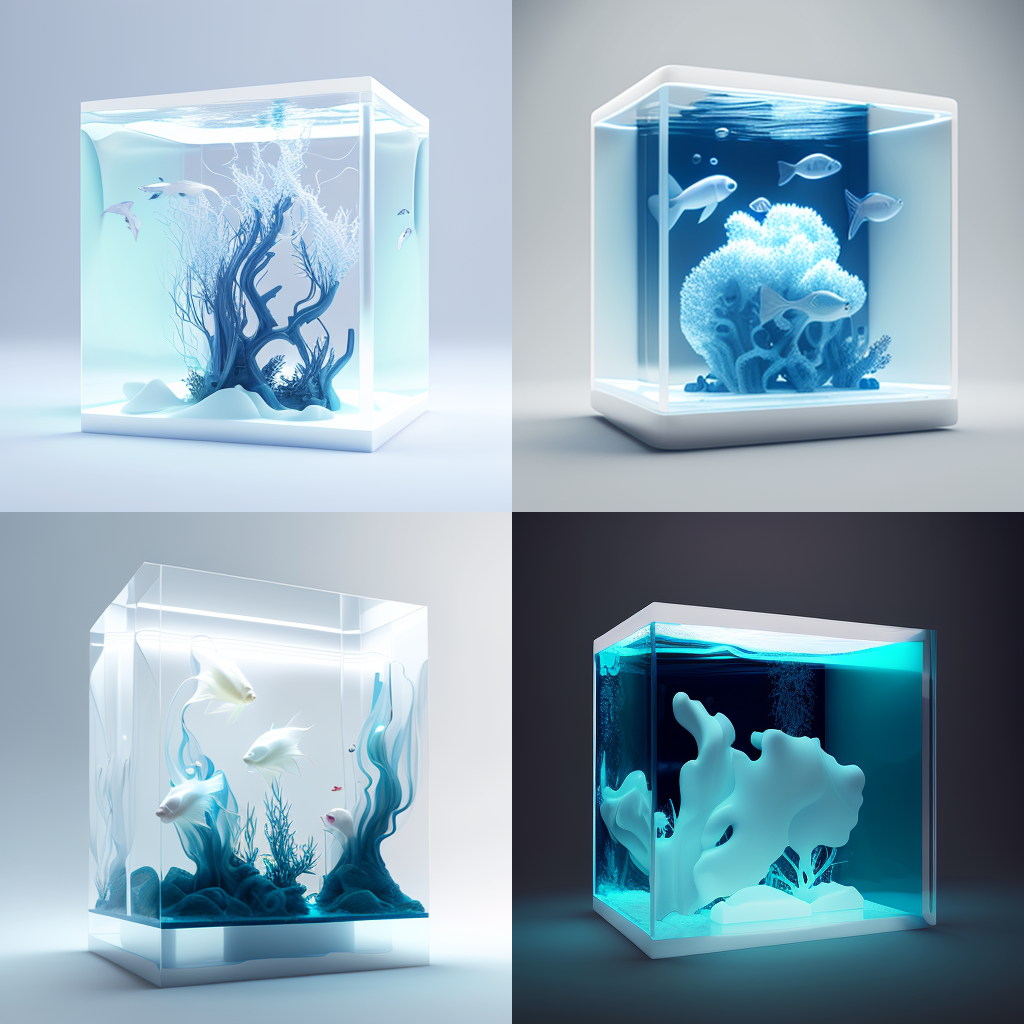 A Surreal Journey Through Futuristic Aquarium Design