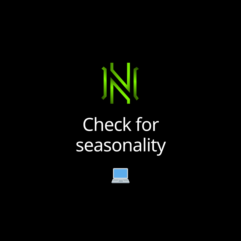 Check for seasonality