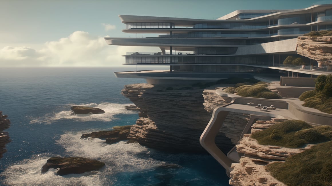 Cliffside Luxury Hotel Drone Photography Challenge