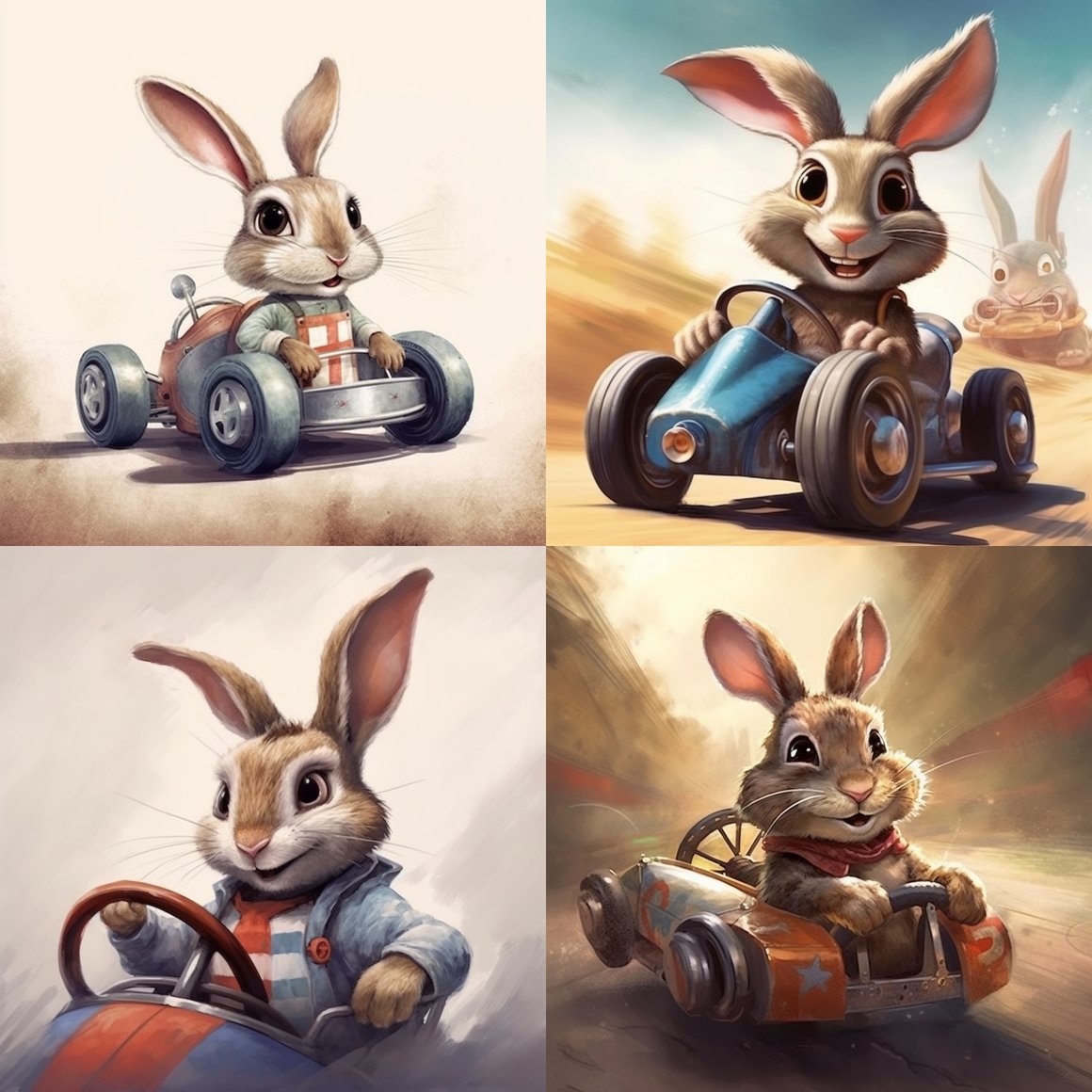 Children's Book Characters Blending Vehicles and Animals