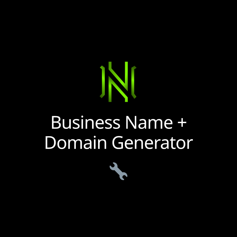 Business Name + Domain Generator