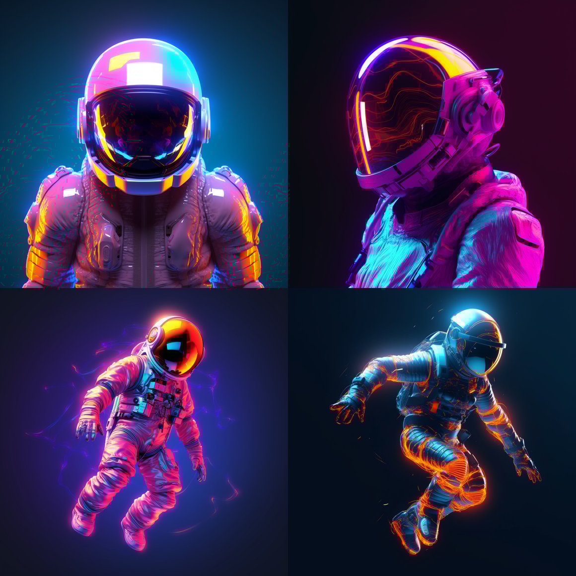 Neon Odyssey: A Cinematic Space Voyage in Progress