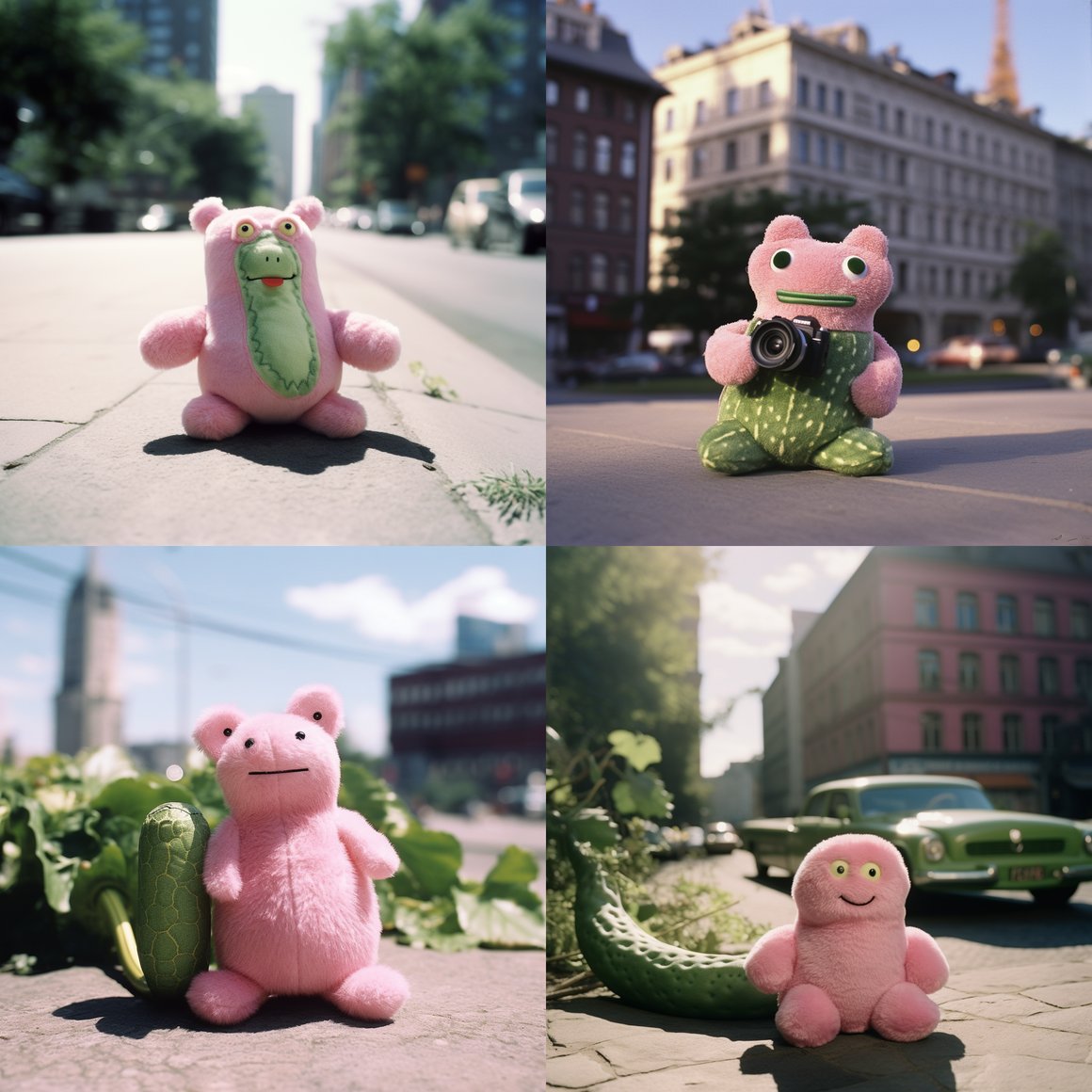 A Sunlit Journey through Decadence with Pink Cucumber Plush