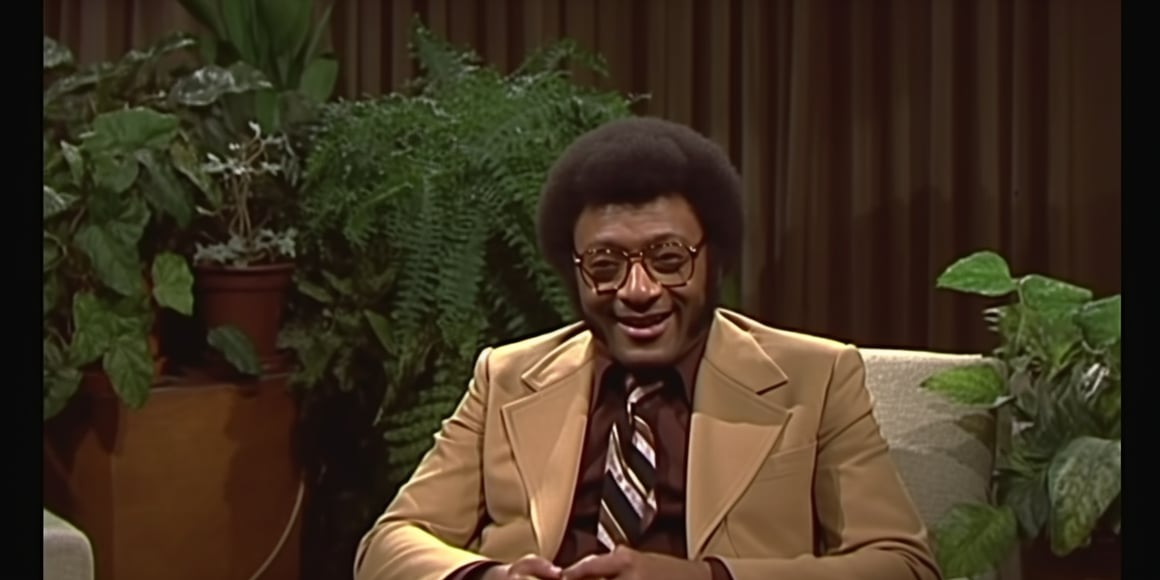 'A TV Talkshow on a Small Stage Between Ferns' Screenshot