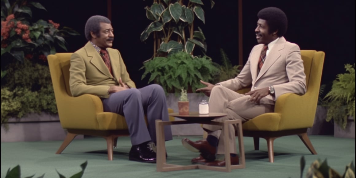 'A TV Talkshow on a Small Stage Between Ferns' Screenshot