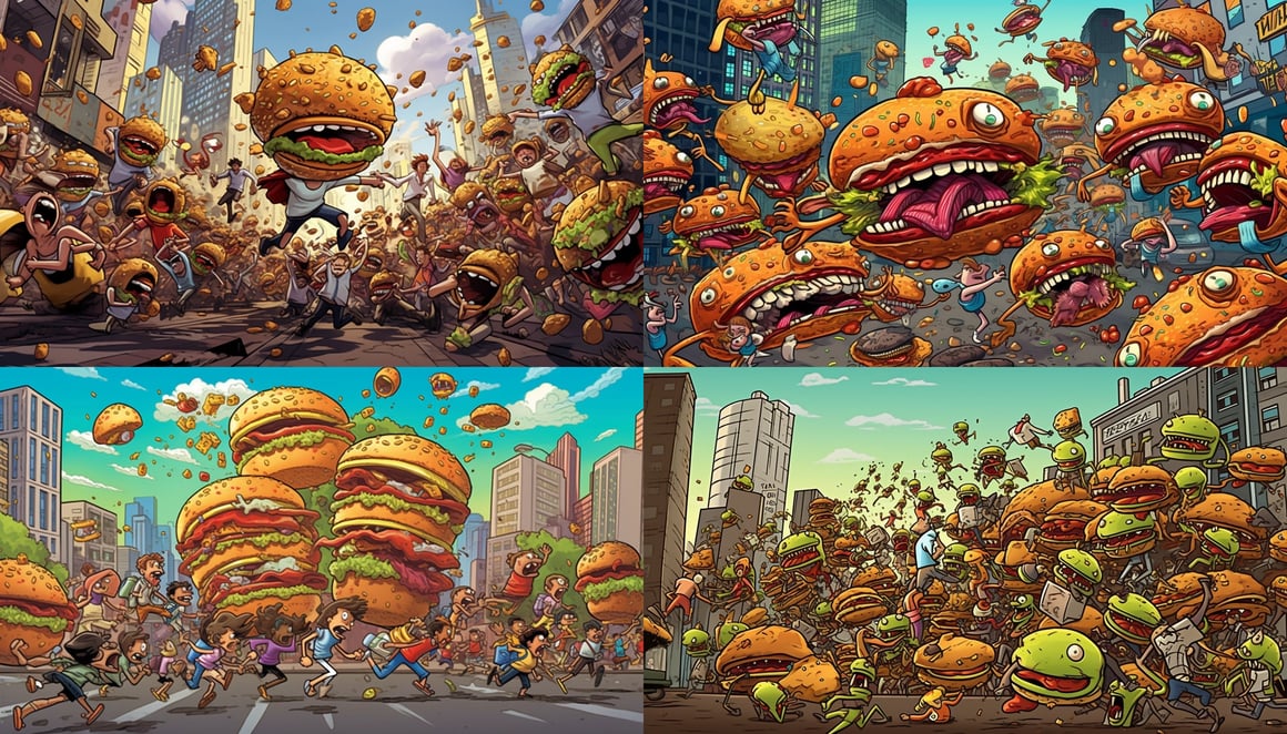 Chow Down Chase: The Hamburger Hustle