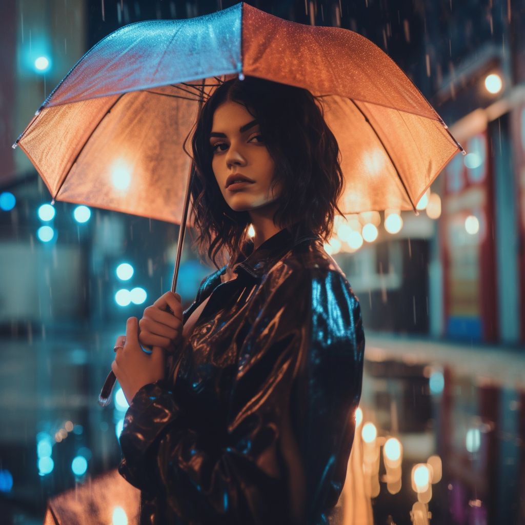 Neon Noir: A Rainy Mid-Journey Interlude