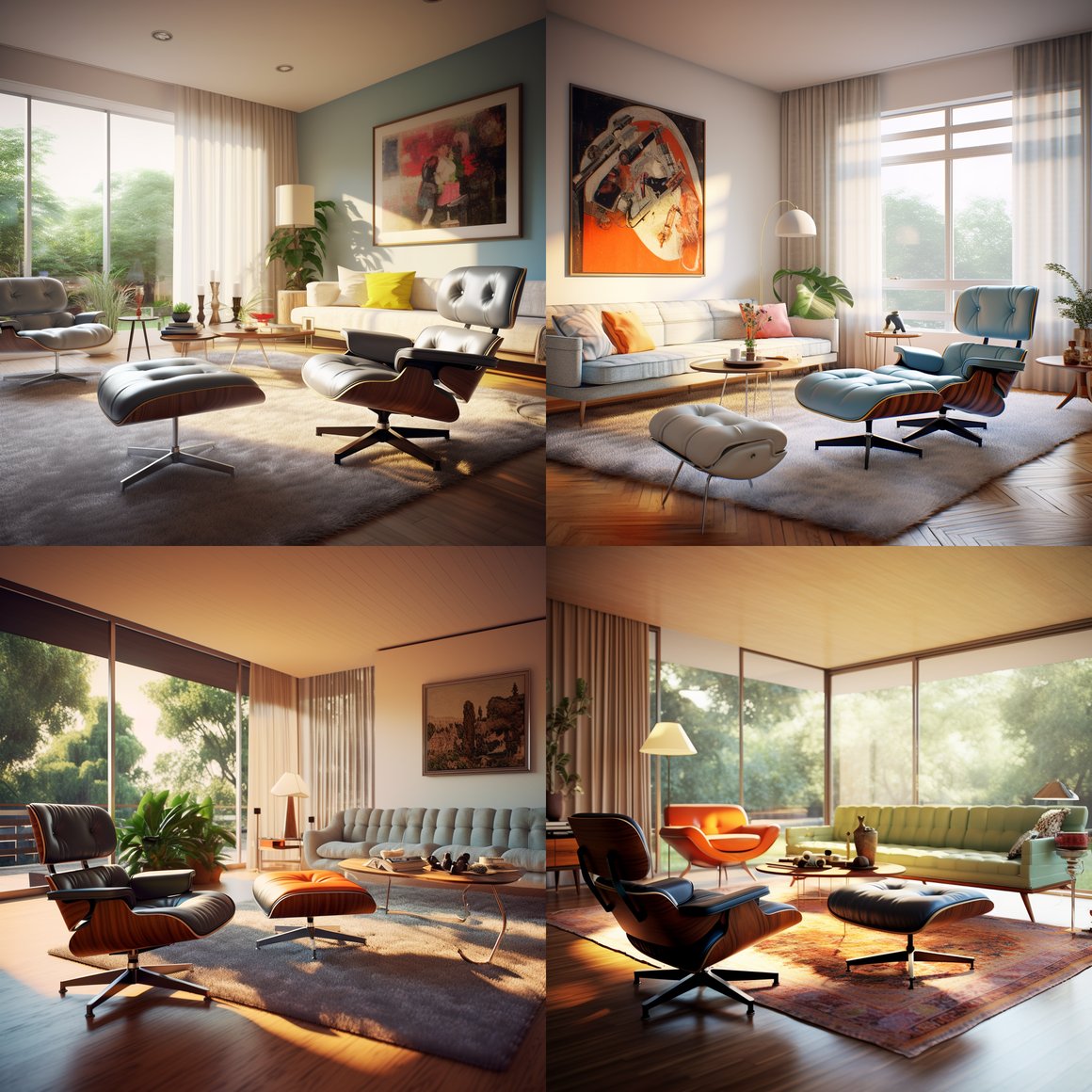 Ultra-Realistic Mid-Journey: Luxurious Living Room Detail