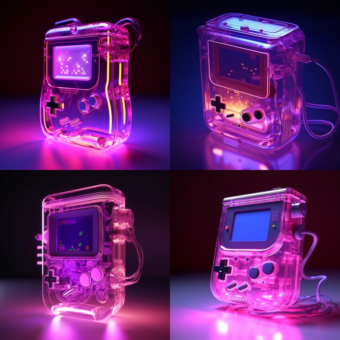 Neon Nostalgia: Hyper-Realistic Gameboy Journey