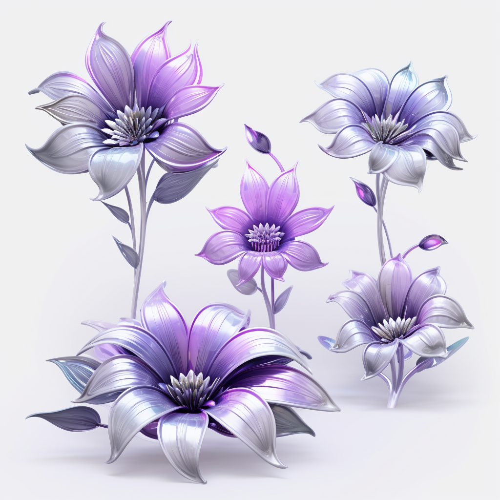 Neon Blooms: A Mid-Journey through Digital Elysium