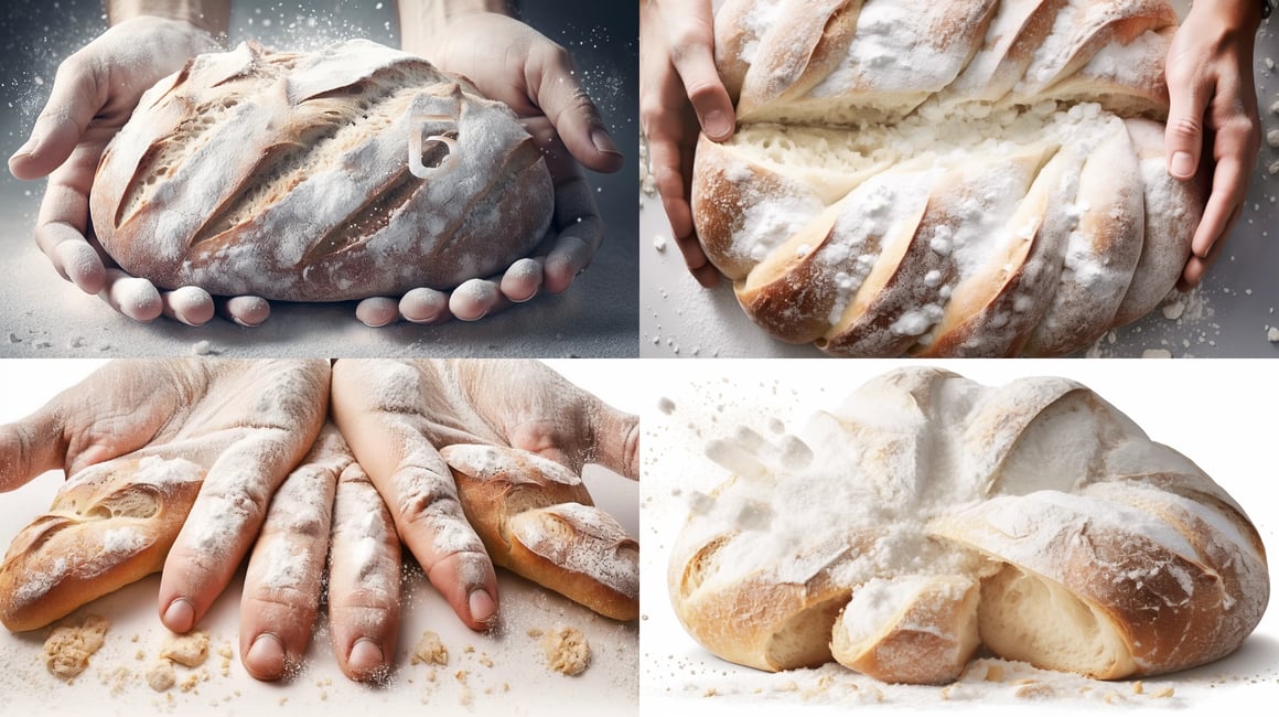 Artful Culinary Journey: Perfect Nails Making Bread