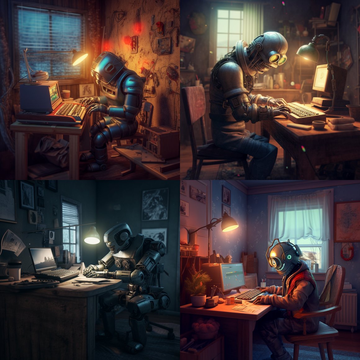 Retro Tech: The AI's 1980s Workspace Adventure