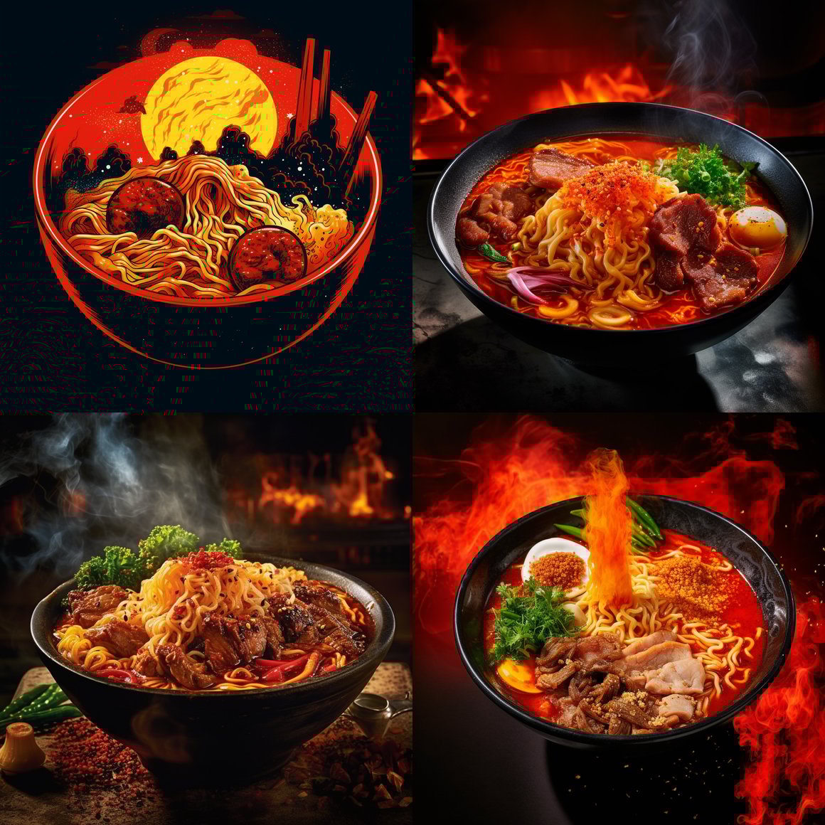 A Tale of Two Noodles: A Mid-Journey Flavor Dichotomy