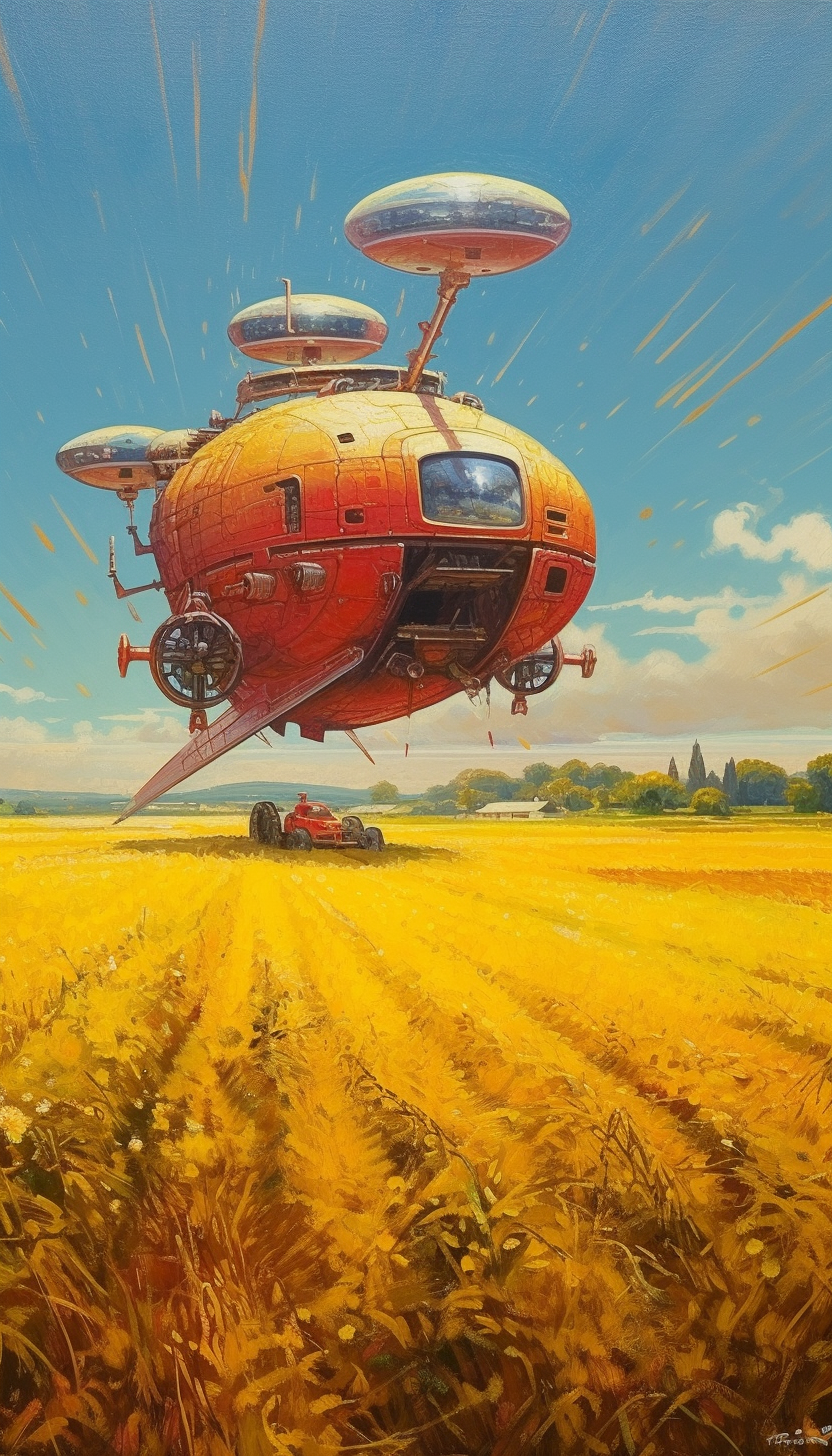 Harvesting Dreams: A Retrofuturistic Journey