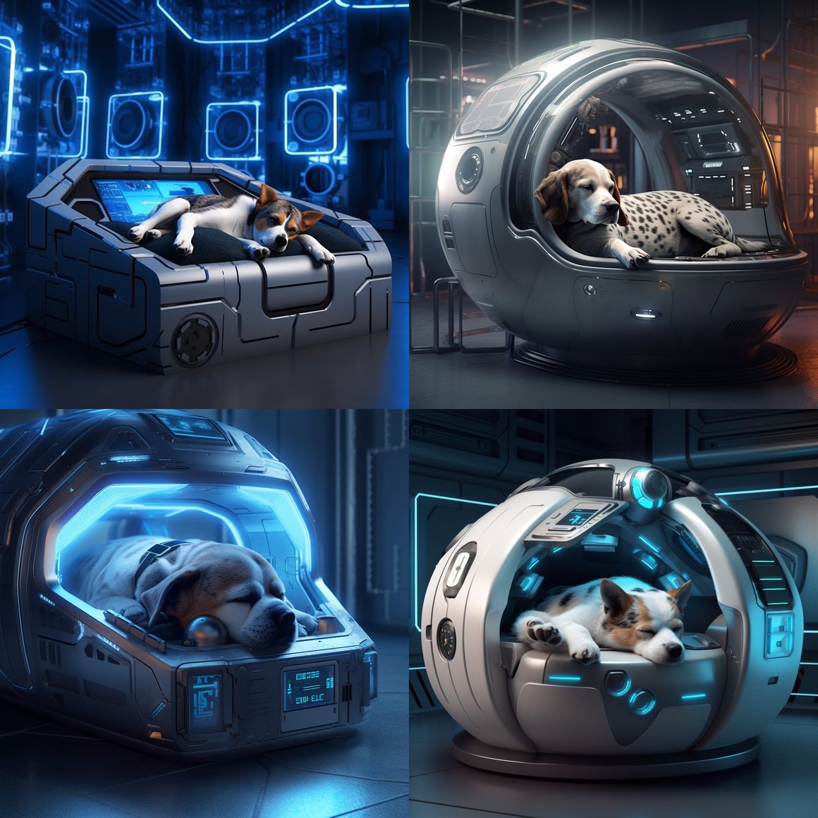 Mid-Trip Siesta: Robotic Canine In Digital Domain - Query 5