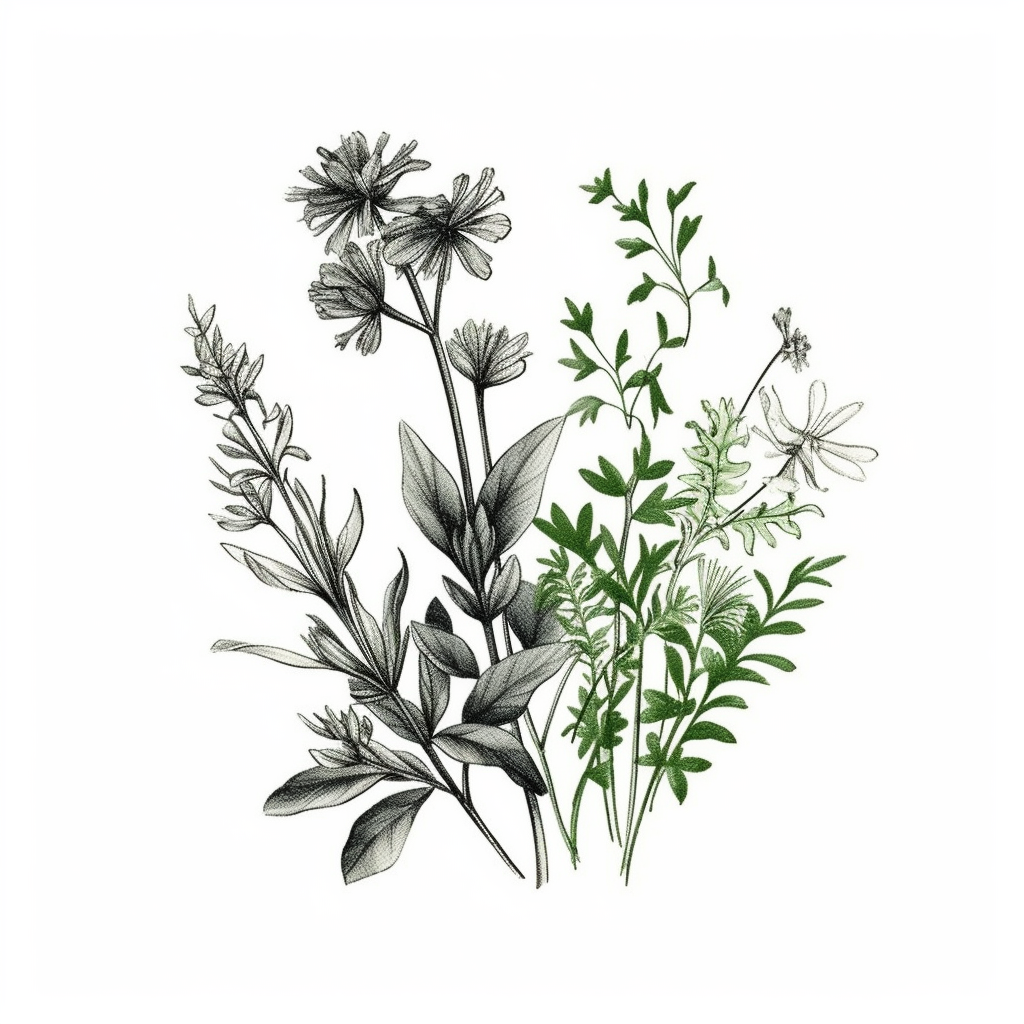 Classic Botanical Illustration Task - Single Plant Range