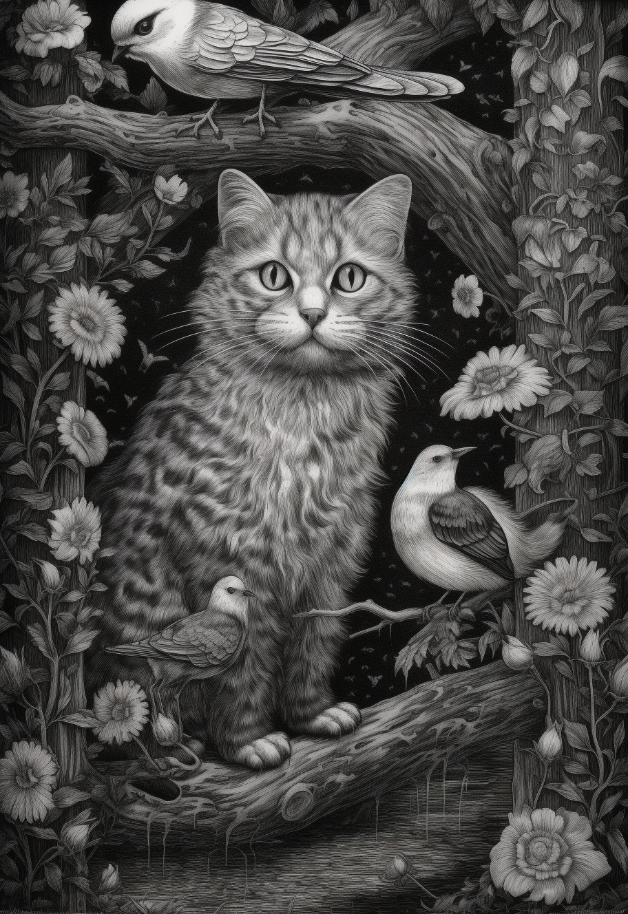 Artistic Confluence: Merging Styles, Species and Scenery