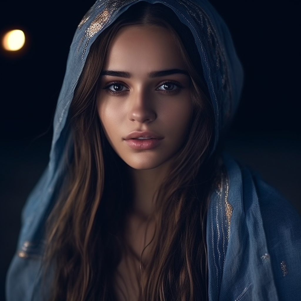 Armenian Beauty Under the Midnight Moonlight