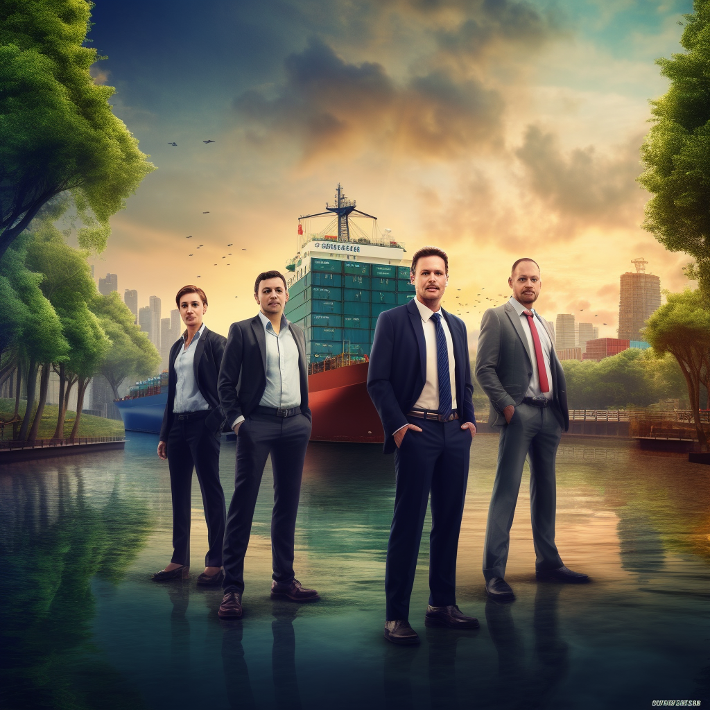 Successful Logistic Leaders Aboard the Sea Delivery Service