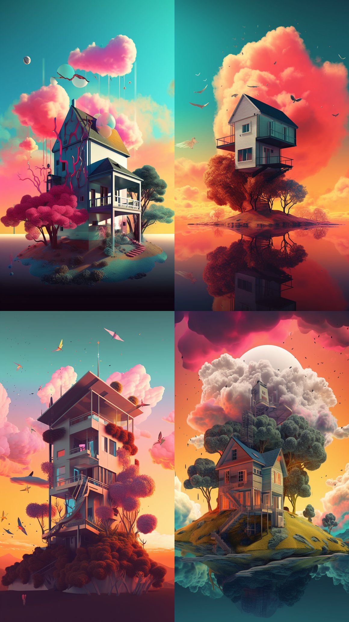 Neon Nirvana: A Surreal Mid-Journey Visualization