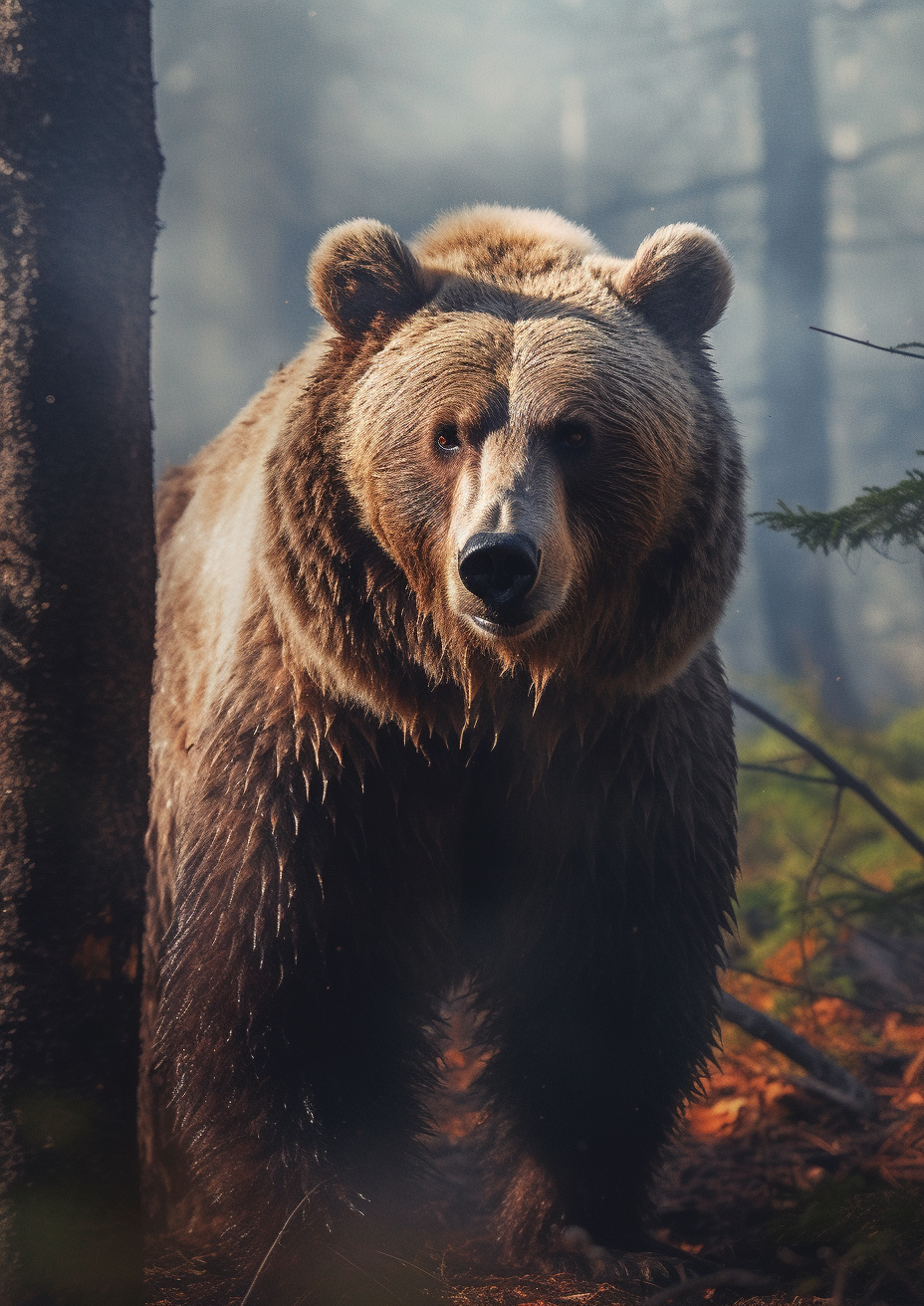 Cinematic Wilderness: Hyper-Detailed Bear Photography
