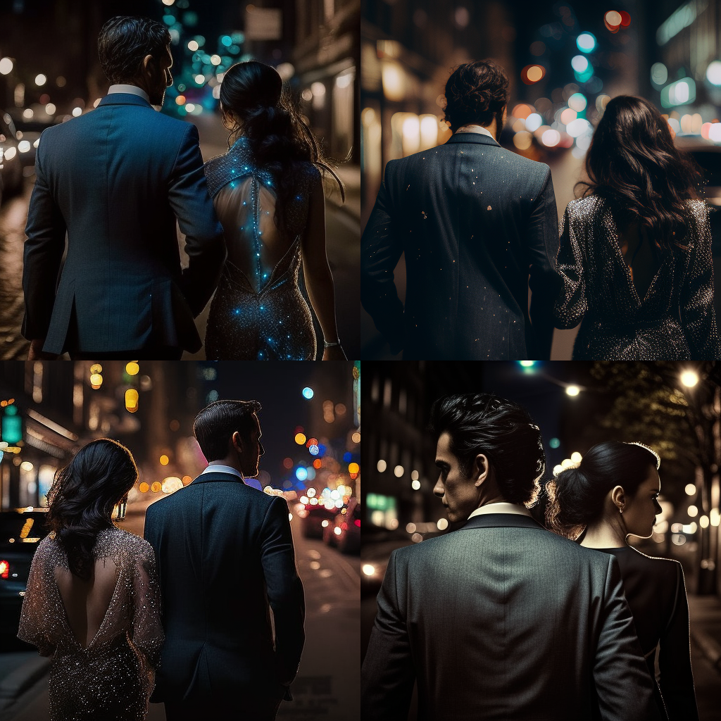 A Stylish European Couple's Night Time Adventure