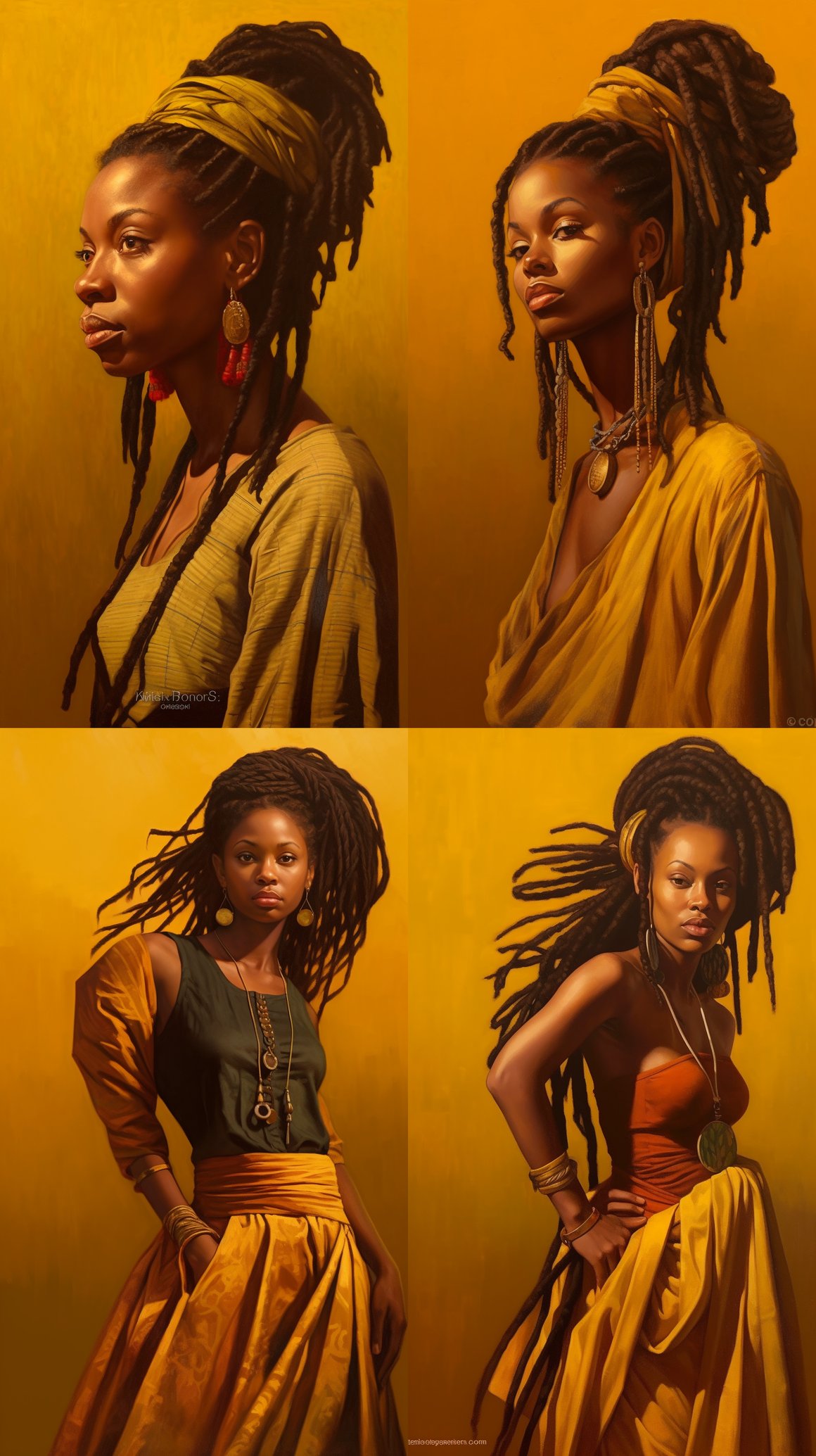 A Jamaican Rasta Woman's Portrait in the 1970s