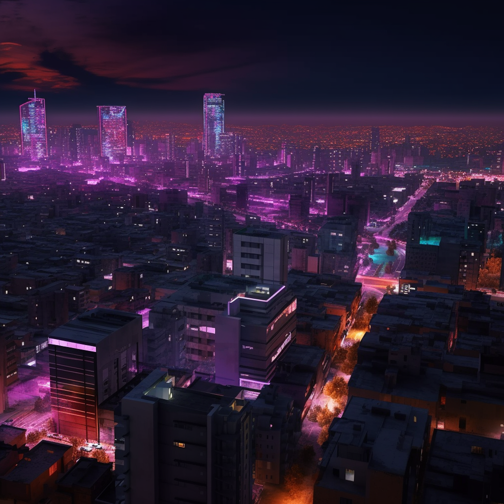 Neo Tel Aviv: A Mid-Journey Cybernetic Reality