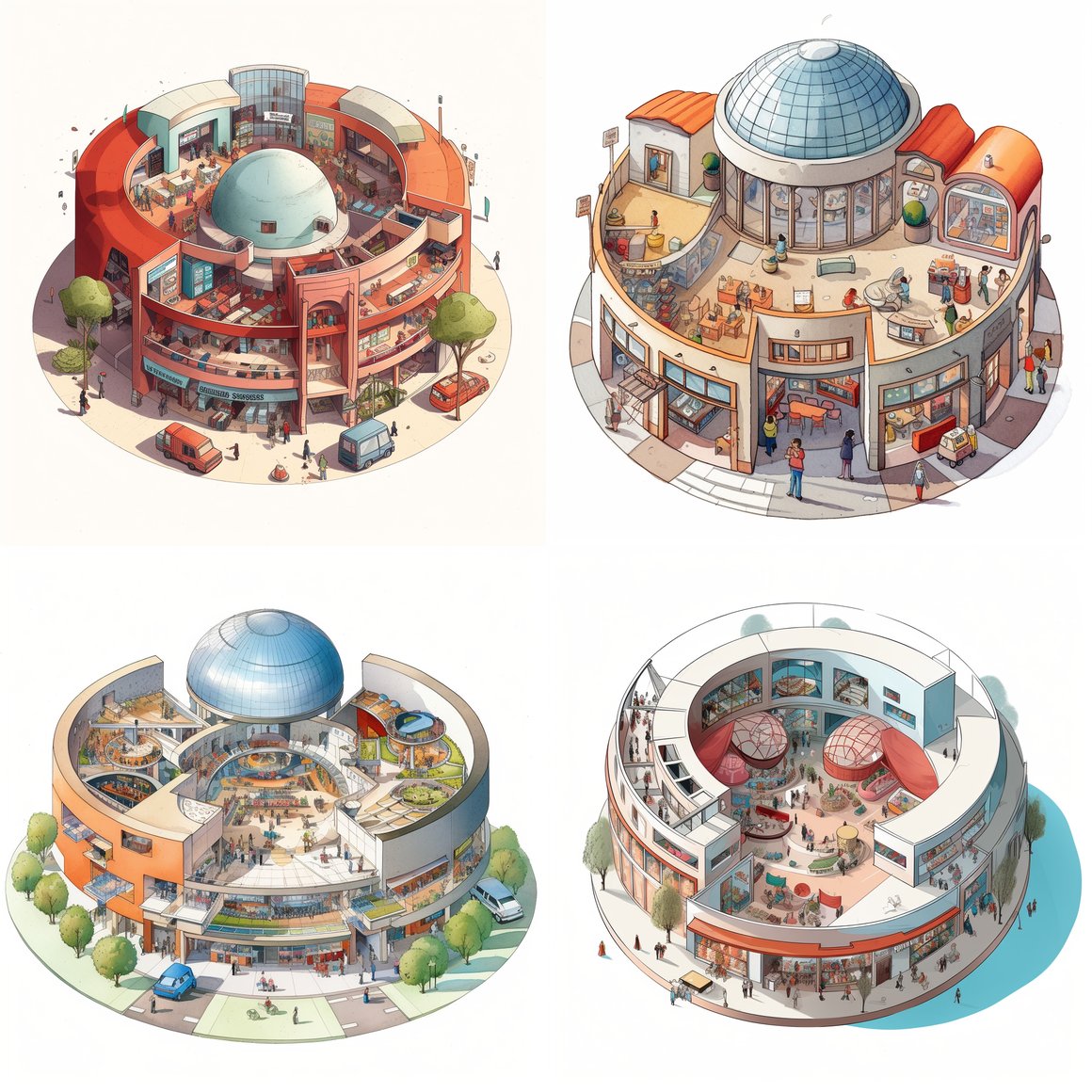 Circular Haven: A Unique Bookstore Concept