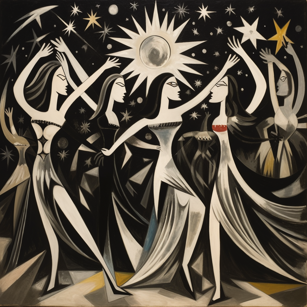 A Supernova Symphony in Picasso's Palette