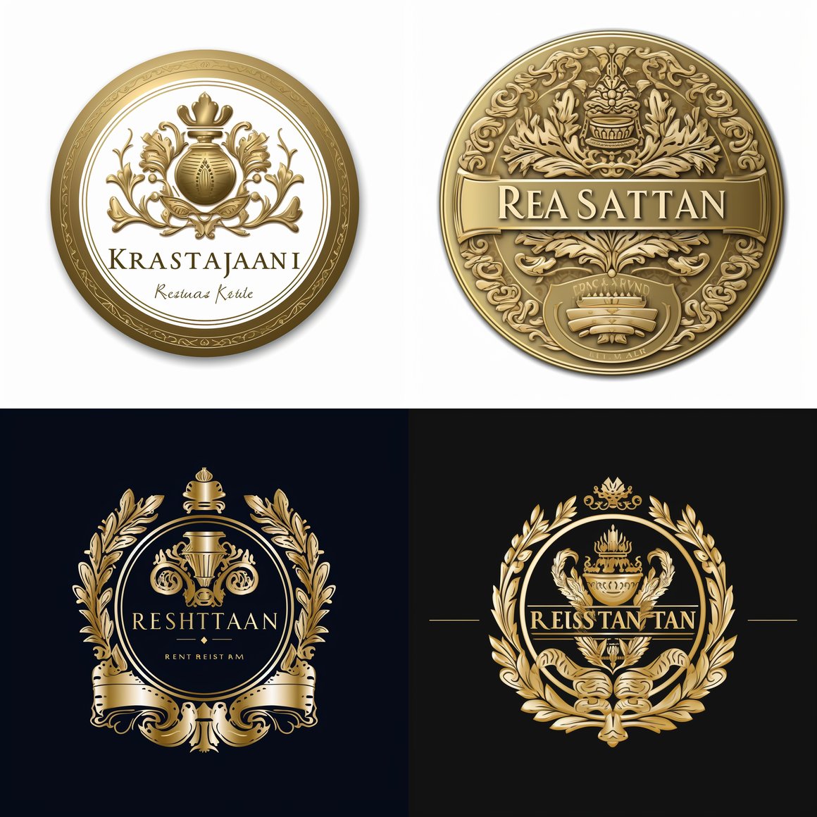 Designing The Kitchen Restaurant's Royal Themed Logo