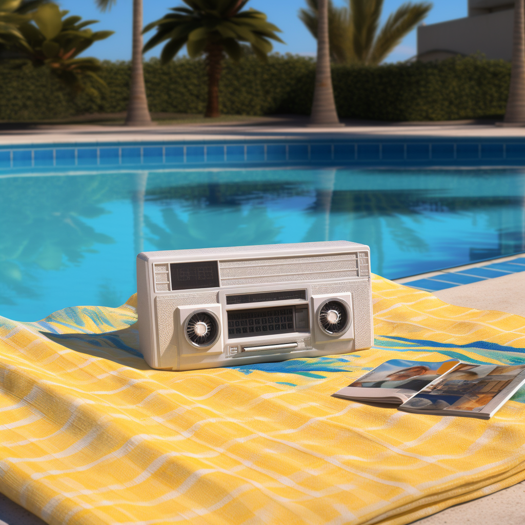 Summer Vintage Vibes: A Poolside Pause