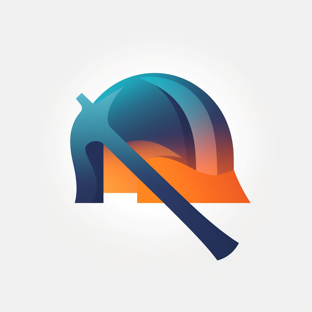 Artisan Miner: Helmet & Pickaxe Logo Version 5