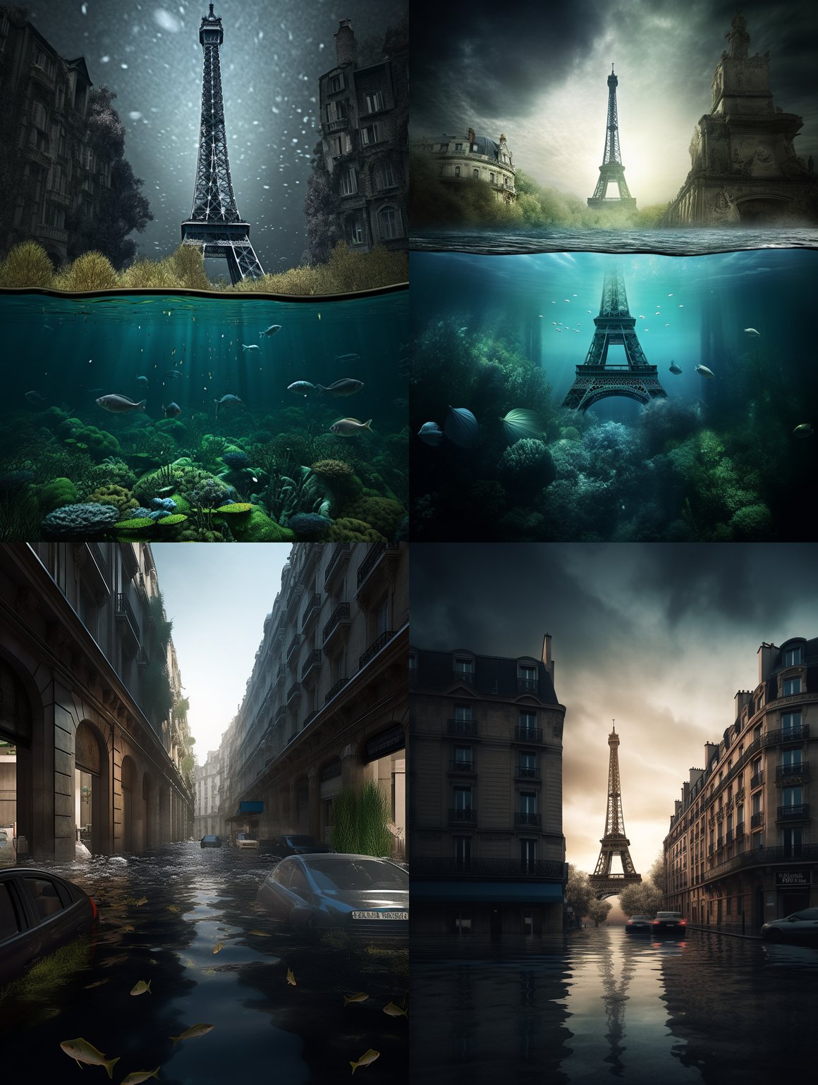 Submerged Paris: A Dramatic Climate Shift Journey