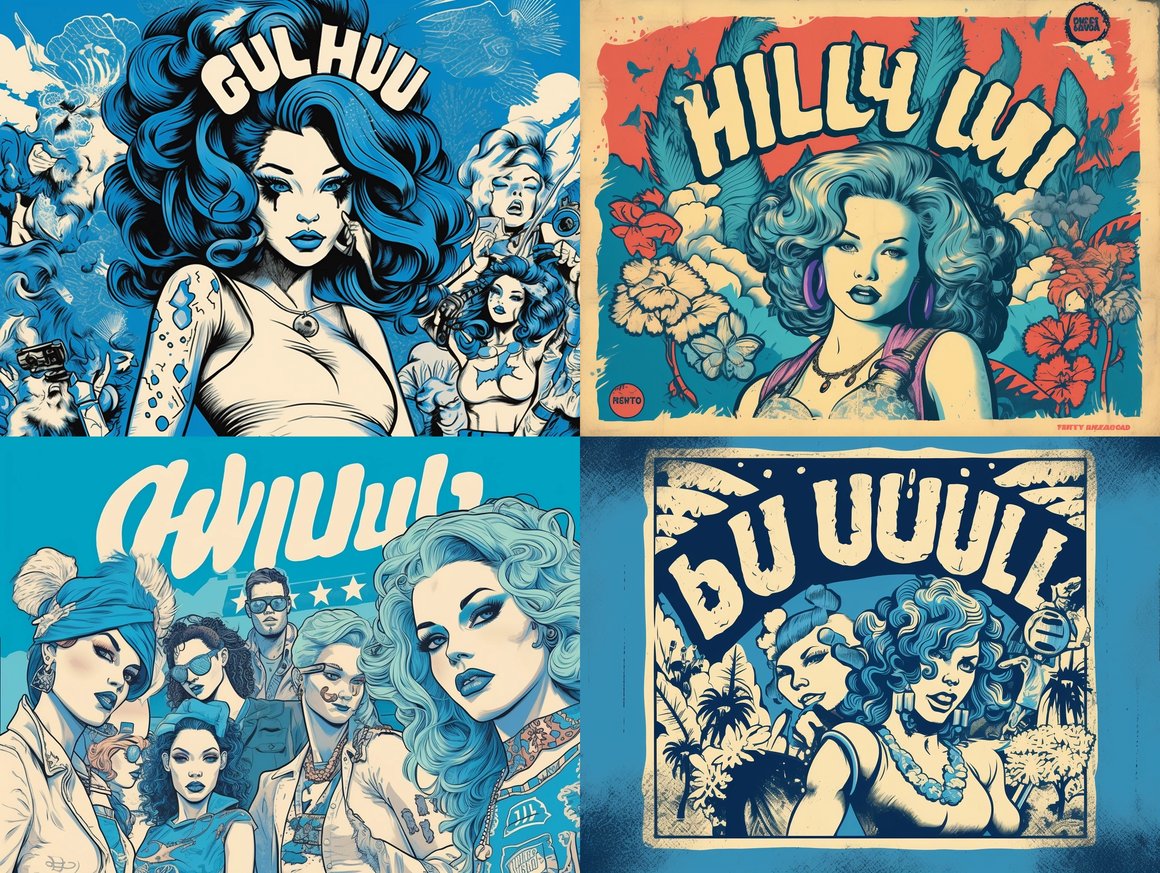 Hawaii Wild Club Retro Pop Art Journey