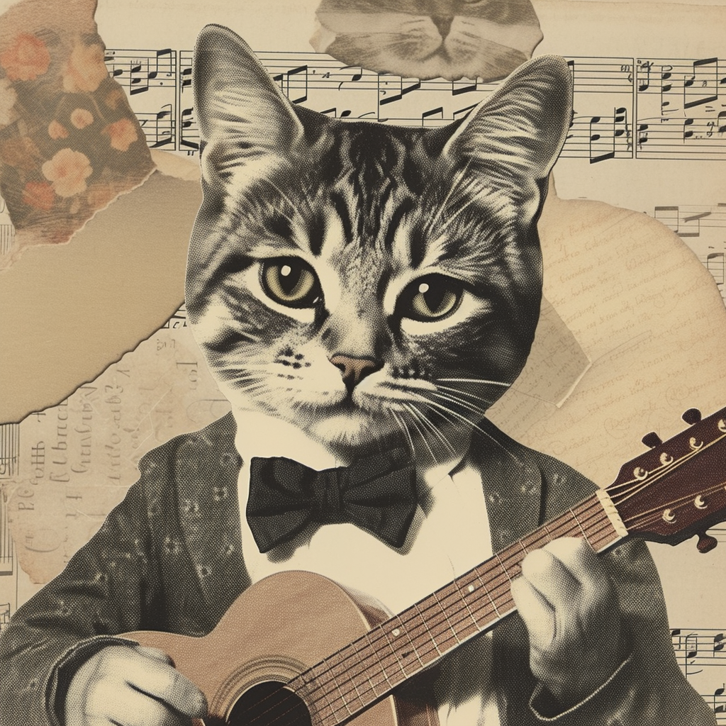 Artful Adventures of a Musician Cat: A Visual Journey