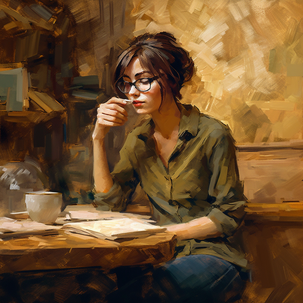 A Tale of Beauty and Books in the Coffeehouse