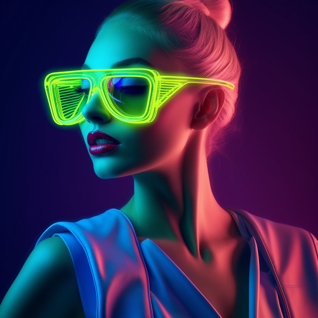 Neon Journey: A Midway Reflection in 3D