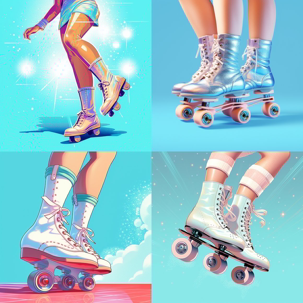 Retro Roller Disco: A Neo-Pop Art Journey
