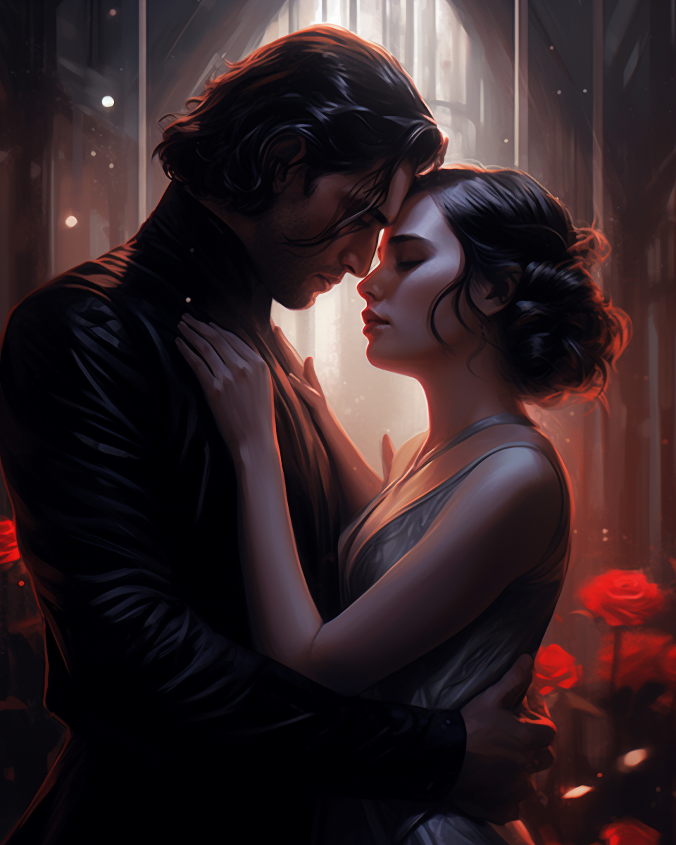Rey and Kylo Ren Artistic Portrait in 4K