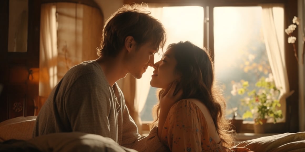 Sun-Kissed Morning Whispers: An Intimate Encounter