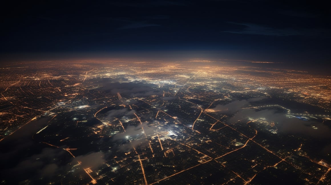 City Lights Beyond the Clouds: A Satellite Perspective